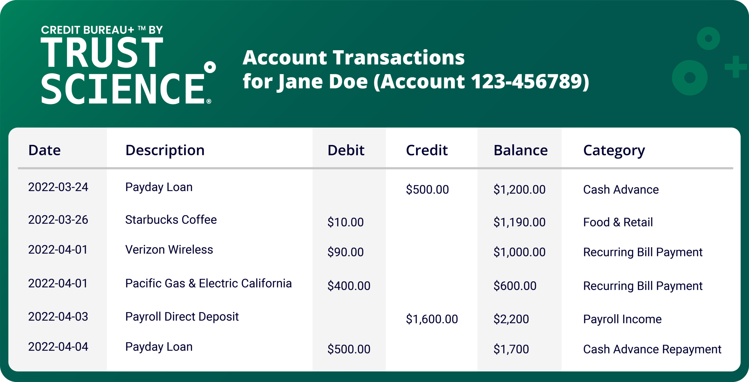 Categorized Transactions Section 3